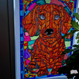 Digistamp Dackel Fenster Plotten, Sublimation, Drucken ! - Sewando