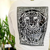 Plotterdatei Dackel Fenster Plotten, Sublimation, Drucken, Digistamp, - Sewando