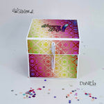 Digipapier-Set regenbogen-farbene Indische Muster - Musterpapier, Designpapier, Sublimation - Sewando