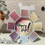 Digipapier-Set regenbogen-farbene Indische Muster - Musterpapier, Designpapier, Sublimation - Sewando