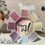 Digipapier-Set regenbogen-farbene Indische Muster - Musterpapier, Designpapier, Sublimation - Sewando