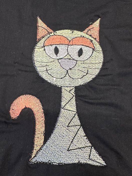 Stickdatei - Happy Stitching - Katze - Sewando