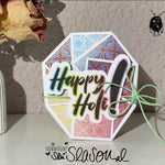 Digipapier-Set regenbogen-farbene Indische Muster - Musterpapier, Designpapier, Sublimation - Sewando