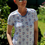 Schnittmuster BASIC Shirt Nr.1 Rundhals Gr. 32-56 + gratis Plotterdatei - Sewando