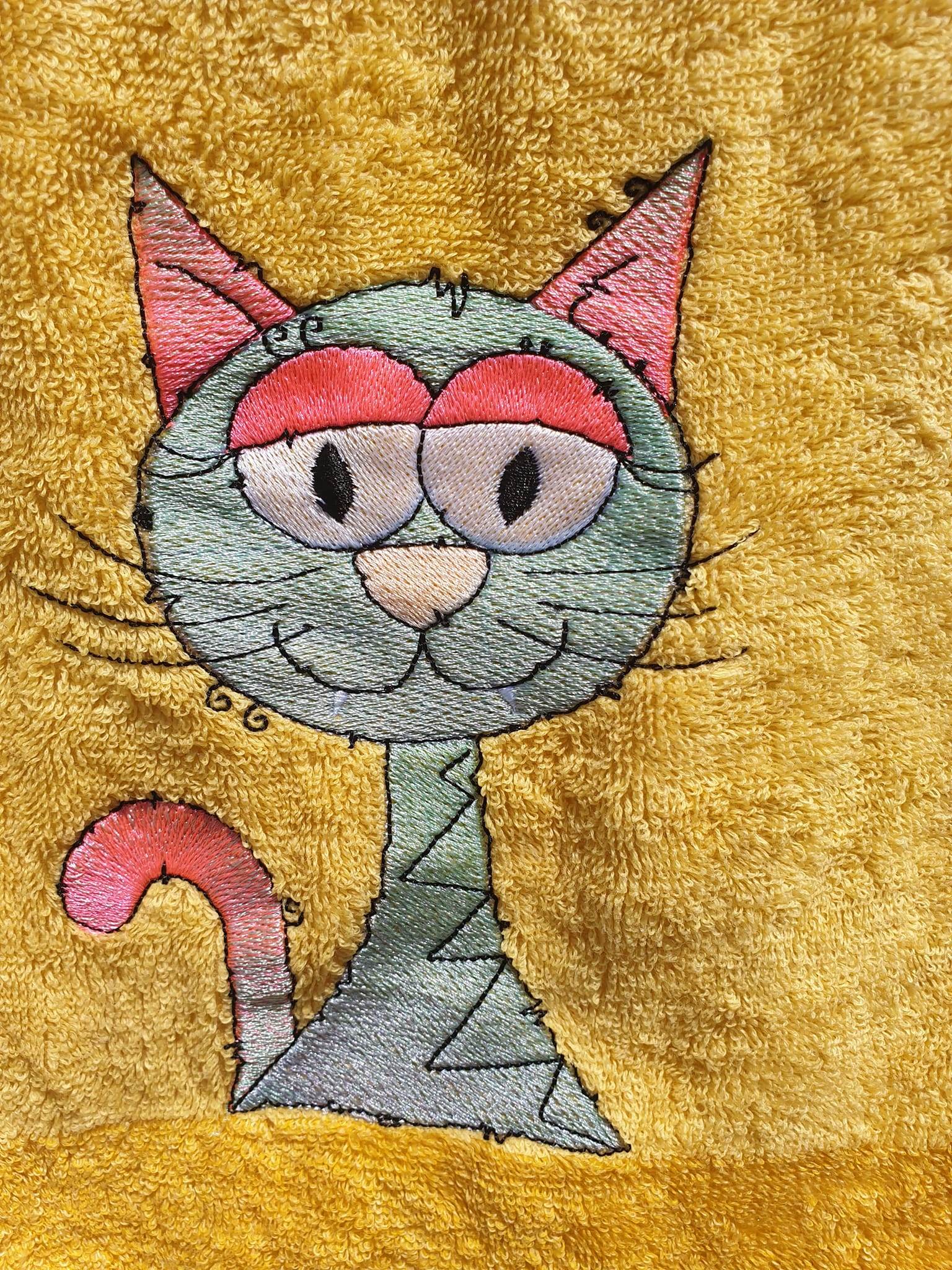Stickdatei - Happy Stitching - Katze - Sewando