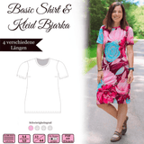 Basic Shirt + Kleid „Bjarka“ - 32-64 - EBook und Nähanleitung - Sewando