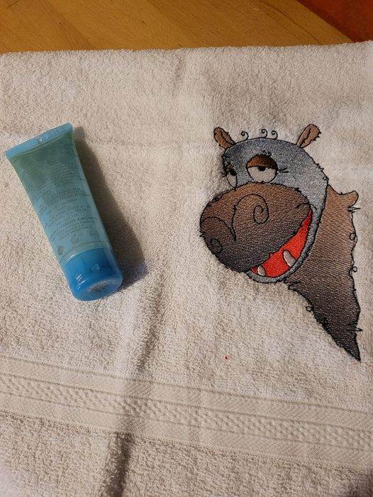 Stickdatei Happy Stitching - Nilpferd - Sewando