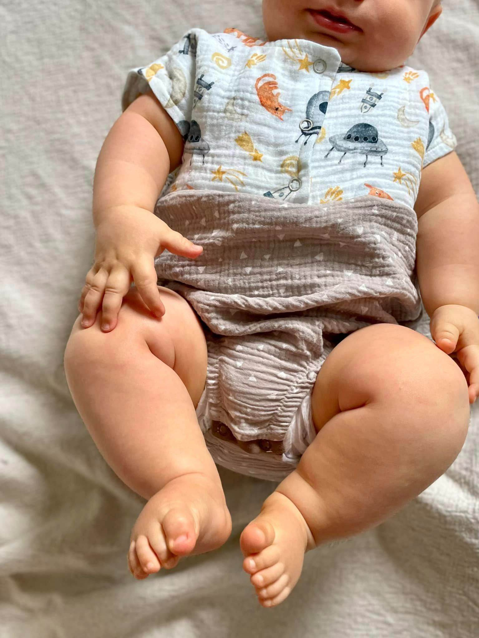 Sommerliebling: Romper & Kleid, Schnittmuster Grösse 50-80 - Sewando