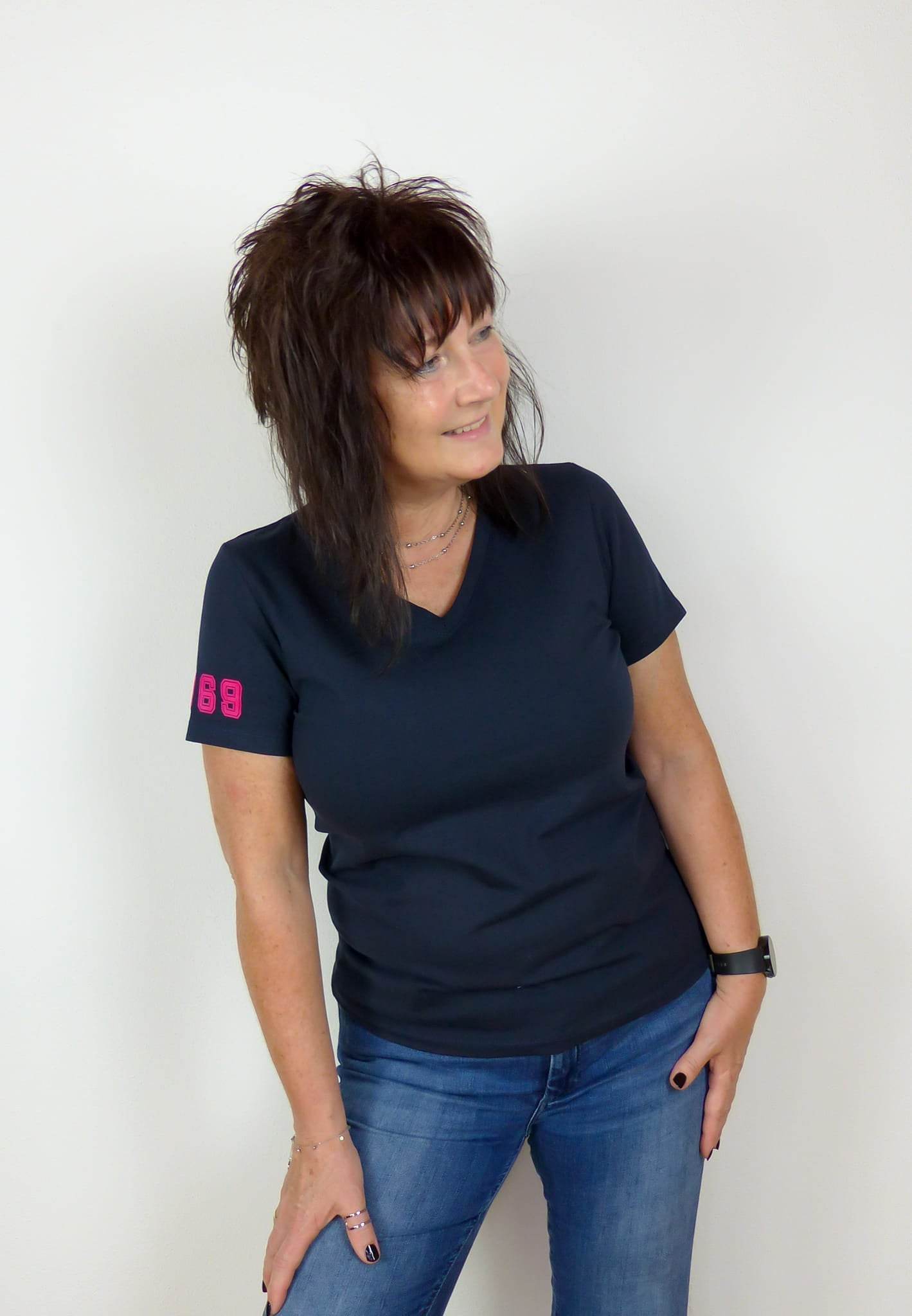 Schnittmuster BASIC Shirt Nr. 2 V-Ausschnitt Gr. 32-56 + gratis Plotterdatei : - Sewando