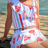 Schnittmuster *Swim Collection Beach Fun Girls* Bikini, Badeanzug, Tankini Gr. 74-176 - Sewando