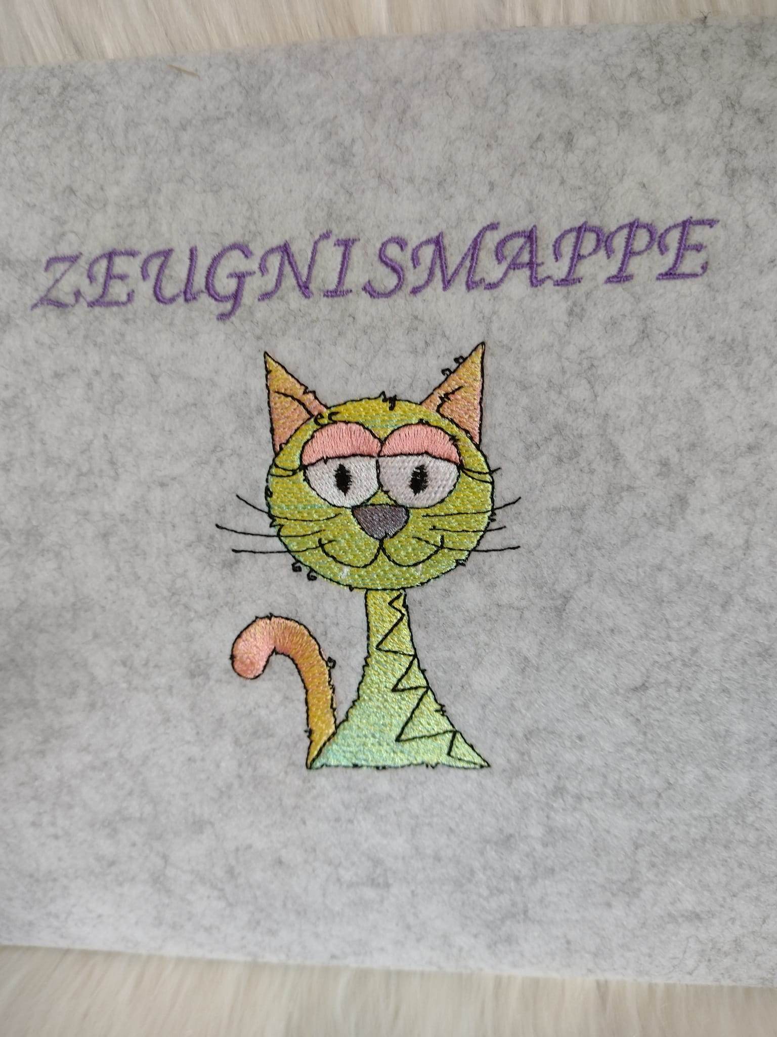 Stickdatei - Happy Stitching - Katze - Sewando