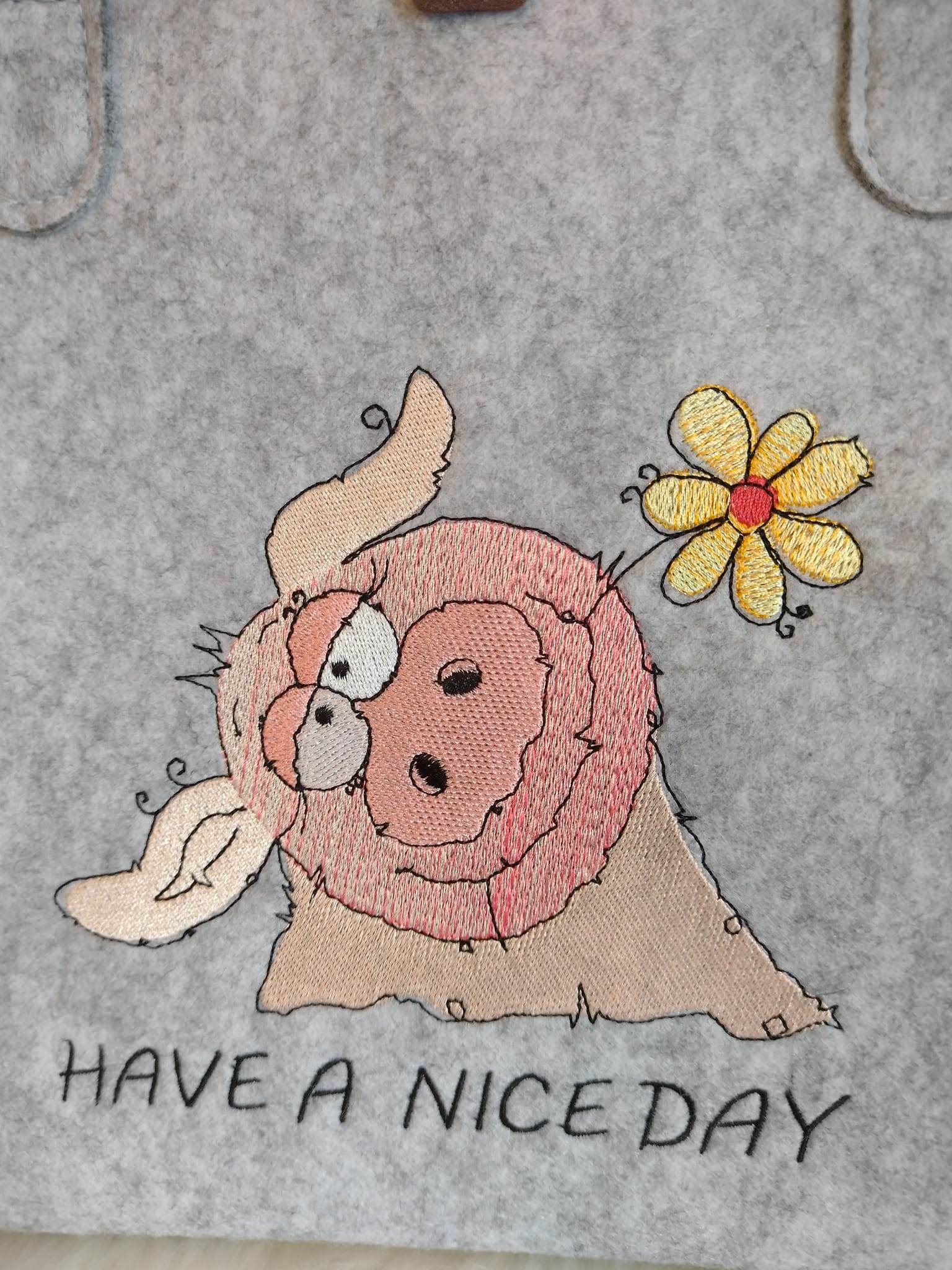 Stickdatei - Happy Stitching Schwein - Sewando