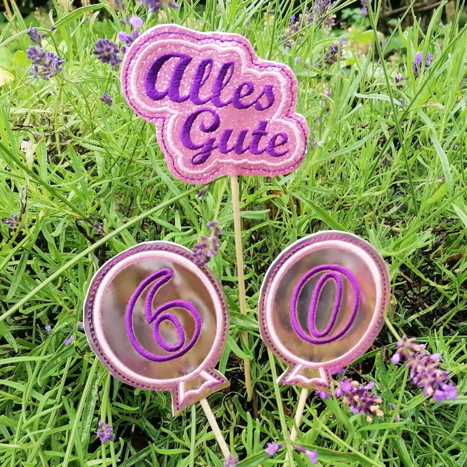 13x Stickdatei Ballons mit Zahlen ITH - Sewando