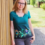 Schnittmuster BASIC Shirt Nr.1 Rundhals Gr. 32-56 + gratis Plotterdatei - Sewando
