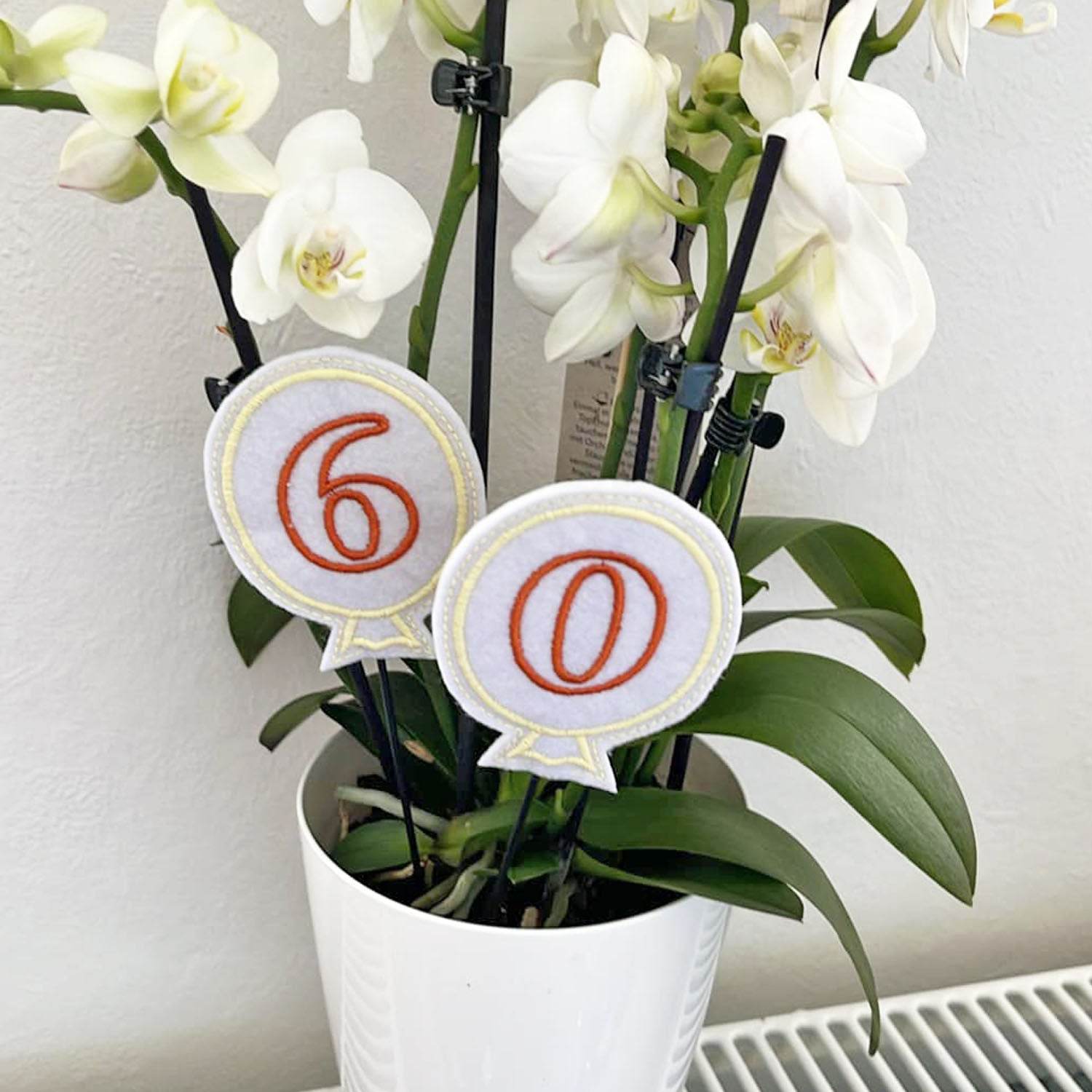 13x Stickdatei Ballons mit Zahlen ITH - Sewando