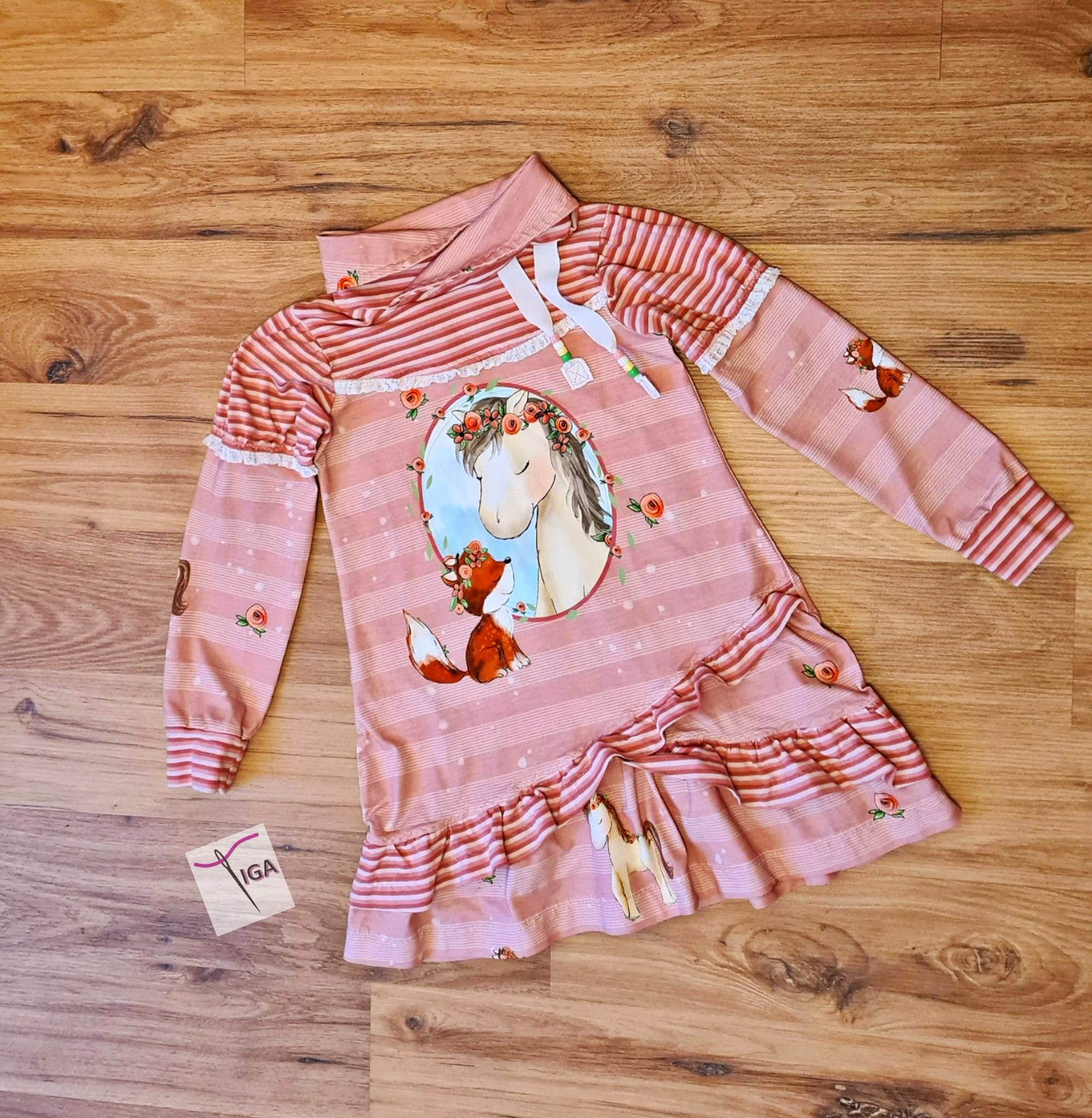 Schnittmuster Aya Pullover Kleid Gr. 80 bis 152 - Sewando