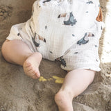 Musselin-Sommer-Set: Hose und Shirt, Schnittmuster Grösse 50-104 - Sewando