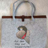 Stickdatei Happy Stitching - Nilpferd - Sewando