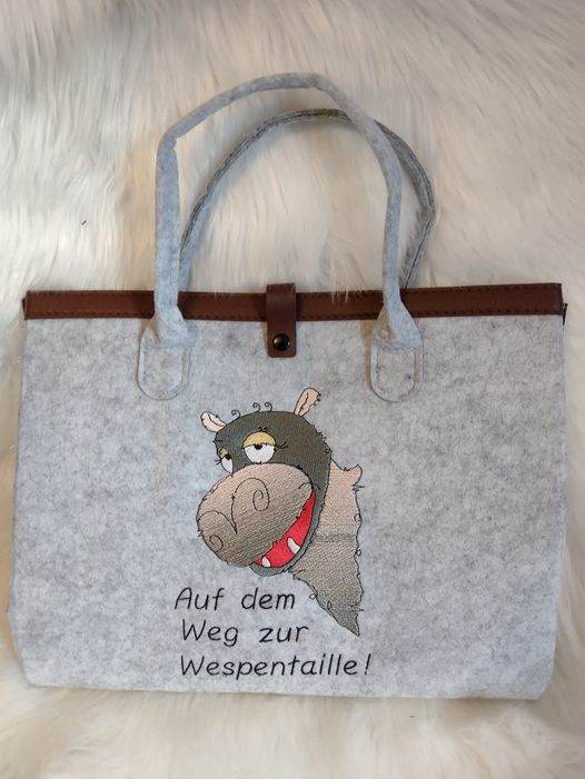 Stickdatei Happy Stitching - Nilpferd - Sewando