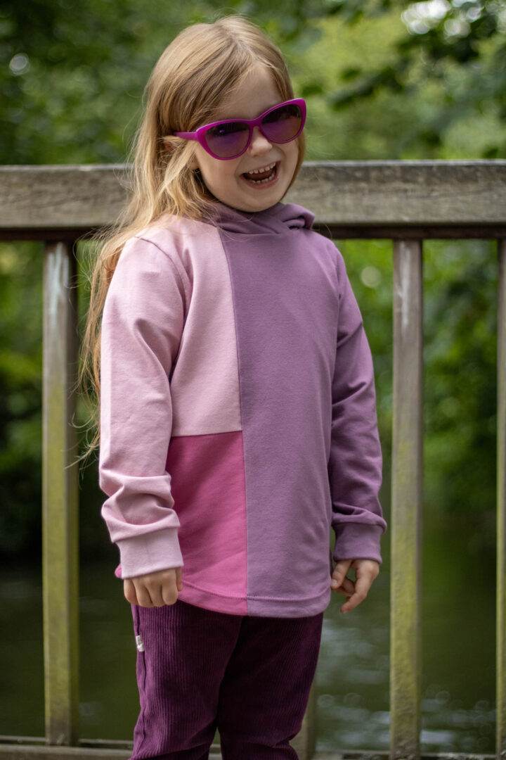 SORGLOS-SYSTEM Basicline Hoodie 135-170cm KG Kapuzenshirt Beamer-Ebook & DIN A0 BESONDERES PASSFORMSYSTEM - Sewando