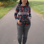 Schnittmuster Colorblocking Hoodie ENINGEN Gr. 34-56 : - Sewando
