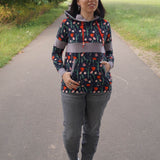 Schnittmuster Colorblocking Hoodie ENINGEN Gr. 34-56 : - Sewando
