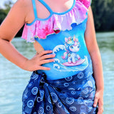 Schnittmuster *Swim Collection Beach Fun Girls* Bikini, Badeanzug, Tankini Gr. 74-176 - Sewando