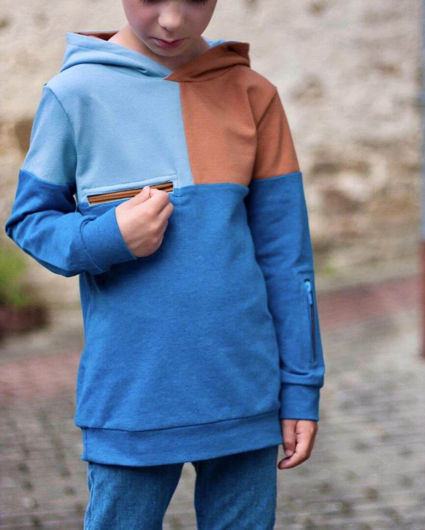 PASST IMMER Basicline Hoodie 69-104cm Kapuzenshirt Beamer-Ebook & DIN A0 BESONDERES PASSFORMSYSTEM - Sewando