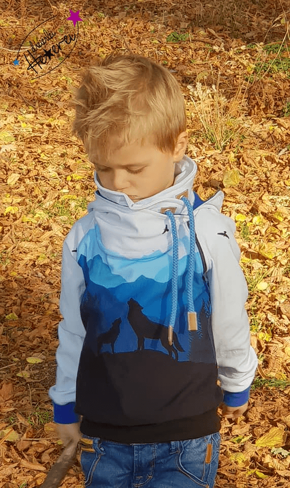 Raglan-Hoodie Kaja/Kajo Kids Gr. 80-170 - Sewando