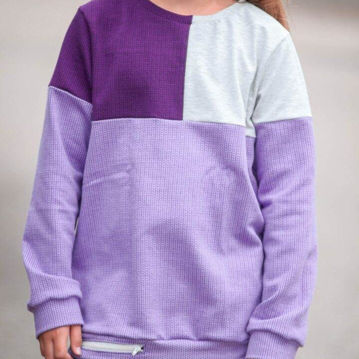 Basicline Sweater Teens 135-170cm Longsleeve, Shirt DIN A4, BESONDERES PASSFORMSYSTEM - Sewando