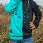SORGLOS-SYSTEM Basicline Hoodie 135-170cm KG Kapuzenshirt Beamer-Ebook & DIN A0 BESONDERES PASSFORMSYSTEM - Sewando