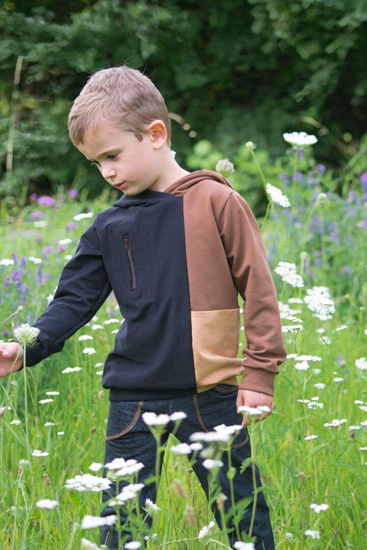 PASST IMMER Basicline Hoodie 69-104cm Kapuzenshirt Beamer-Ebook & DIN A0 BESONDERES PASSFORMSYSTEM - Sewando