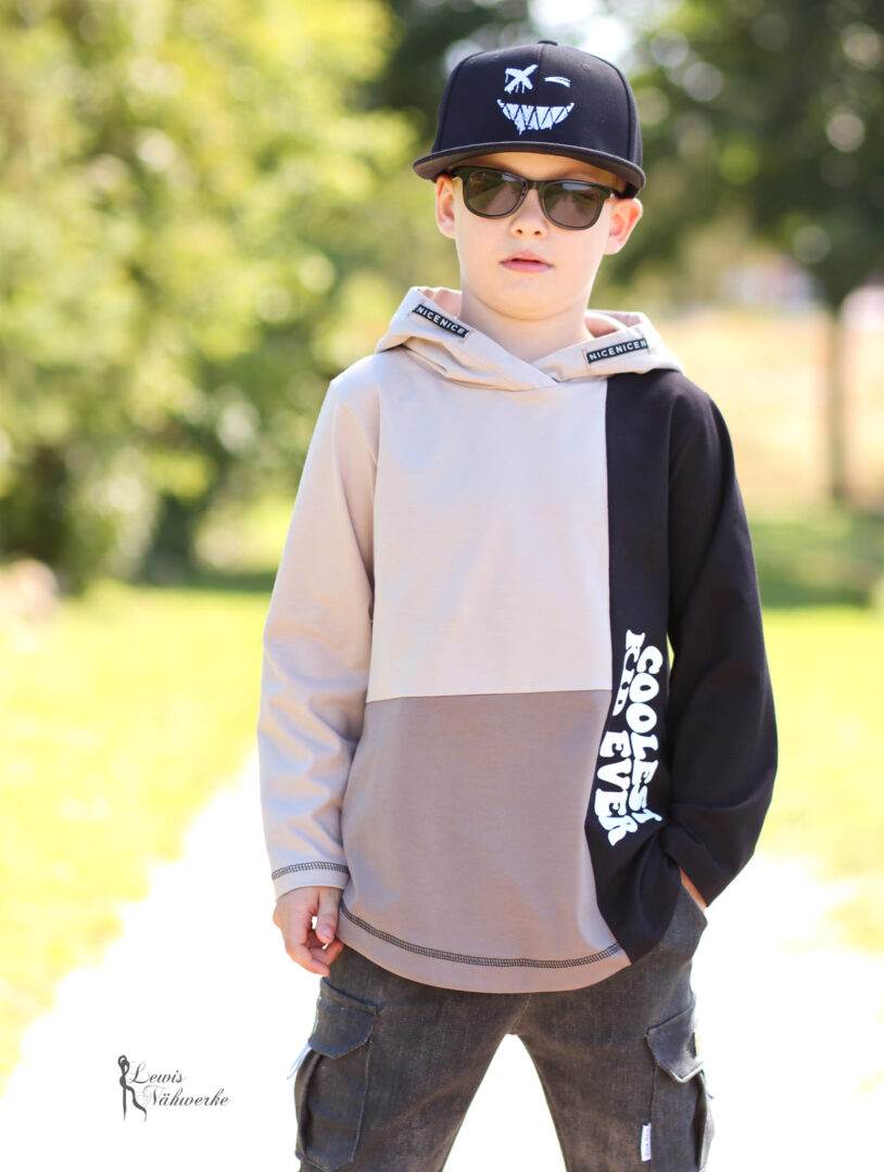 PASST IMMER Basicline Hoodie 69-104cm Kapuzenshirt Beamer-Ebook & DIN A0 BESONDERES PASSFORMSYSTEM - Sewando