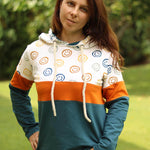 Schnittmuster Colorblocking Hoodie ENINGEN Gr. 34-56 : - Sewando