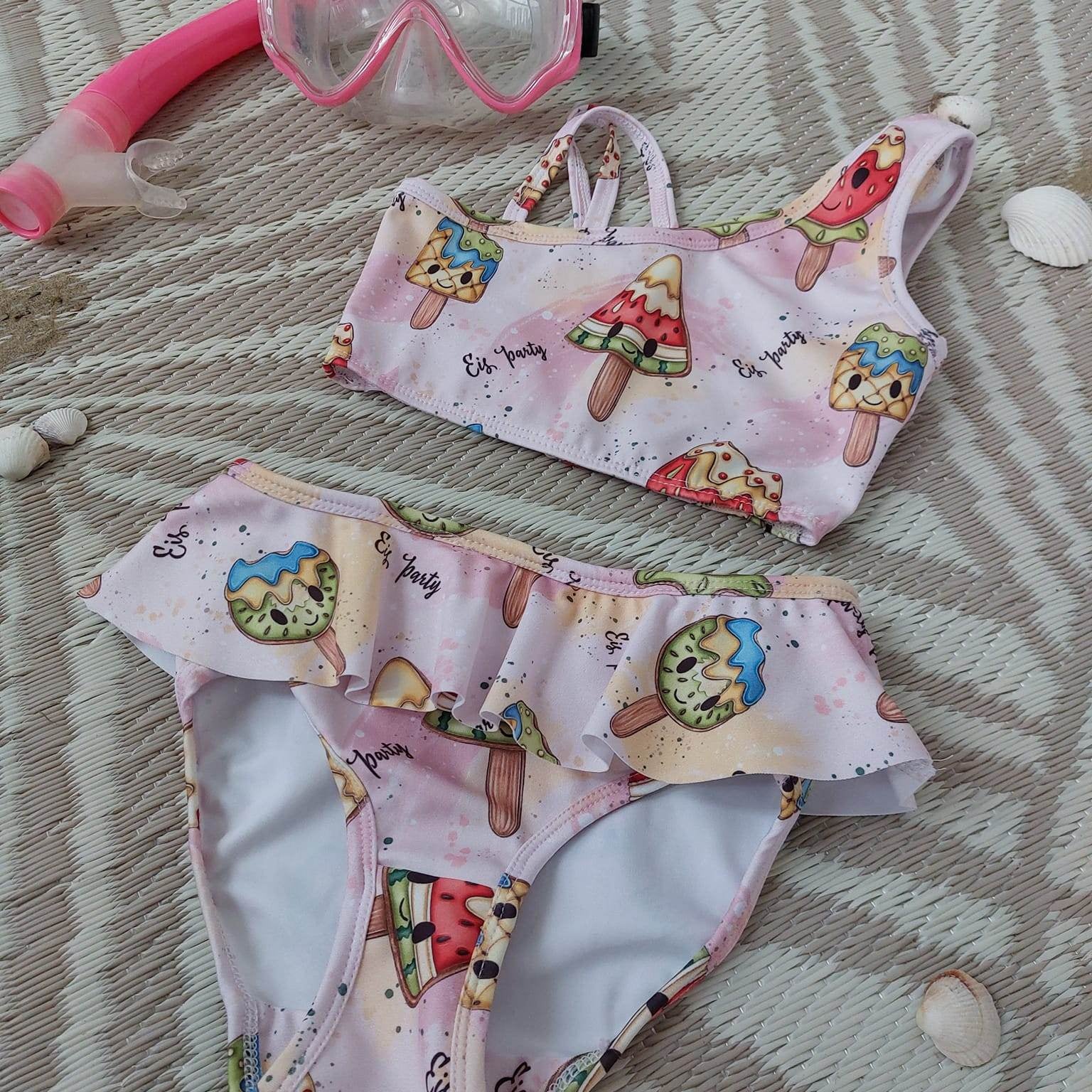 Schnittmuster *Swim Collection Beach Fun Girls* Bikini, Badeanzug, Tankini Gr. 74-176 - Sewando