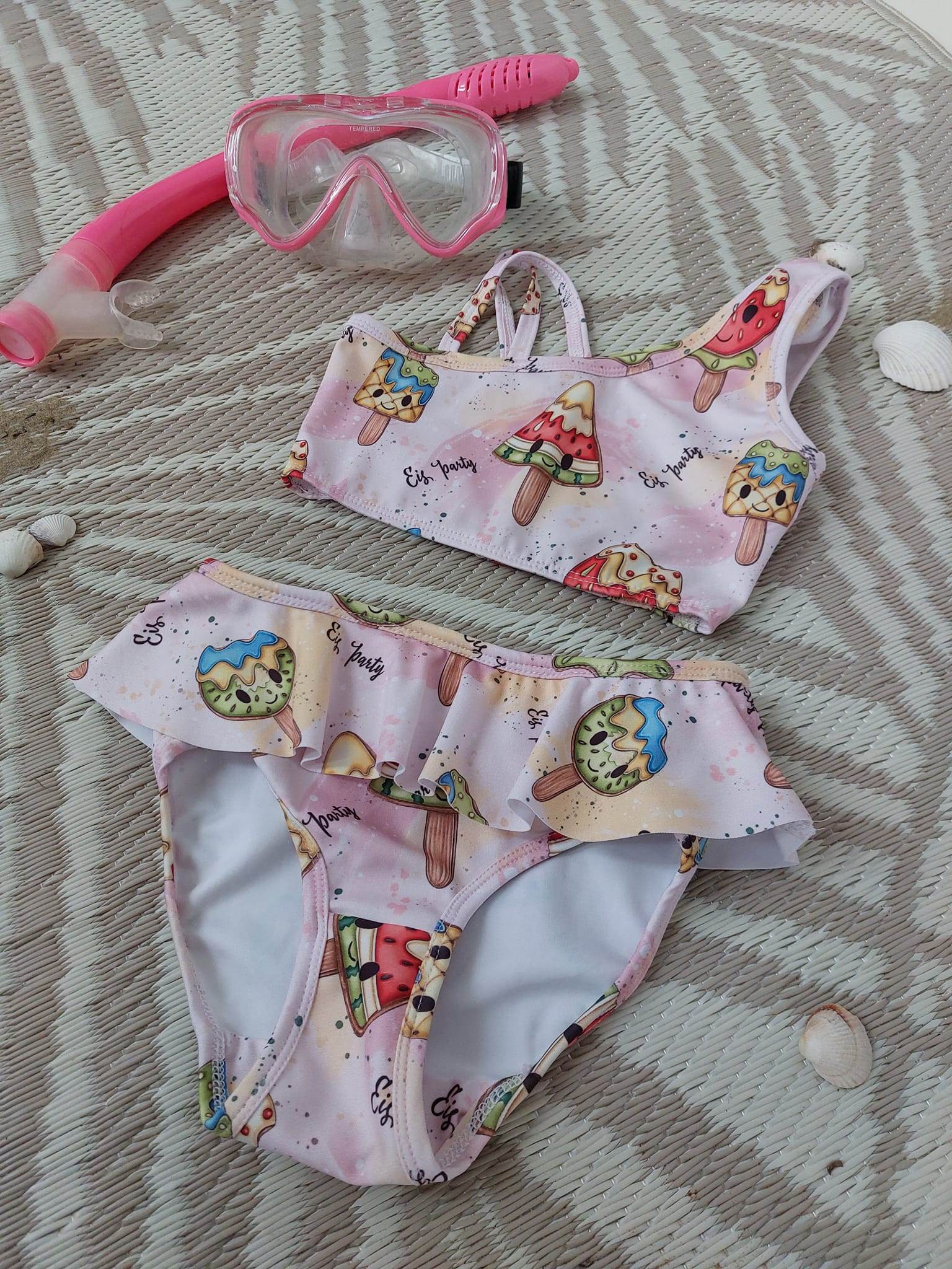 Schnittmuster *Swim Collection Beach Fun Girls* Bikini, Badeanzug, Tankini Gr. 74-176 - Sewando