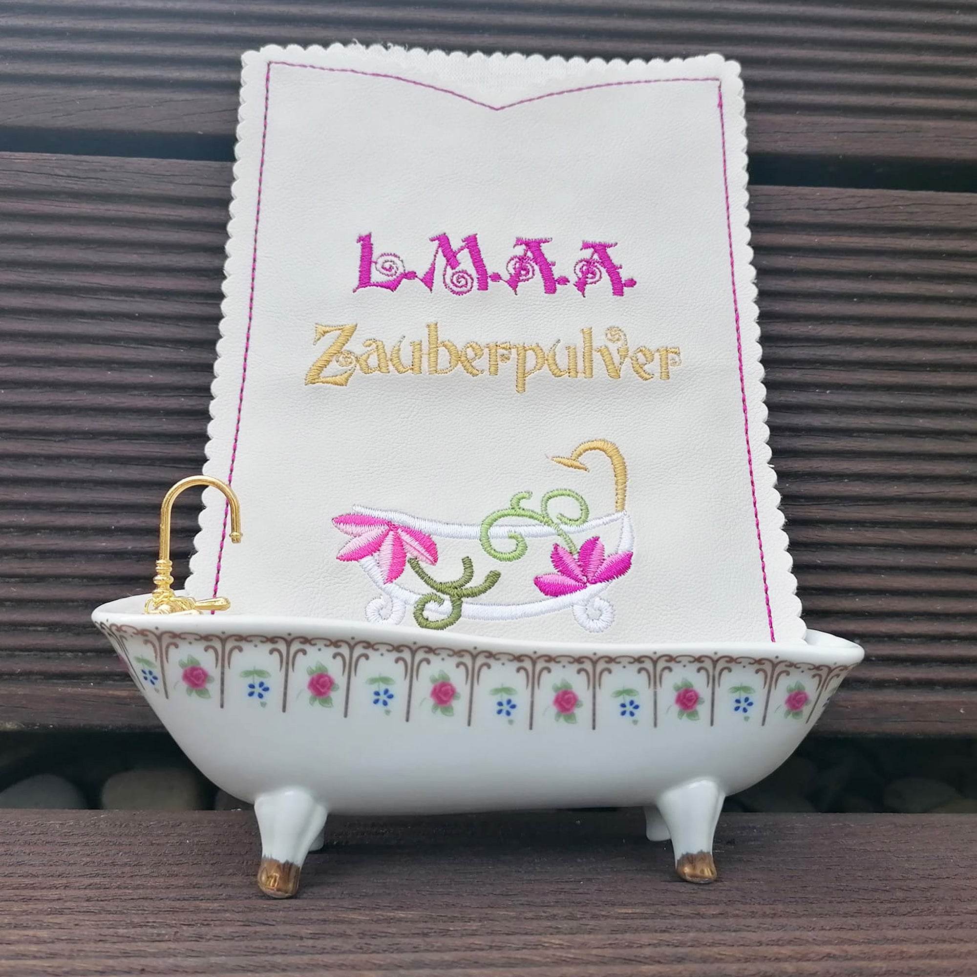 3x Stickdatei Badezauber ITH Hülle für Badesalz - Sewando