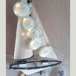 5x Stickdatei Schiffe Lichterkettencover - Sewando