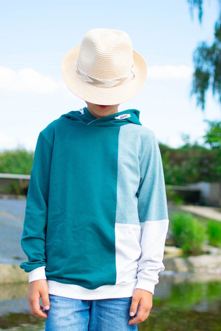 PASST IMMER Basicline Hoodie 69-104cm Kapuzenshirt Beamer-Ebook & DIN A0 BESONDERES PASSFORMSYSTEM - Sewando