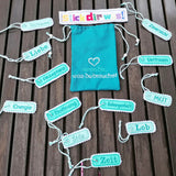 16x Stickdatei "Motivation" Beutel und Anhänger