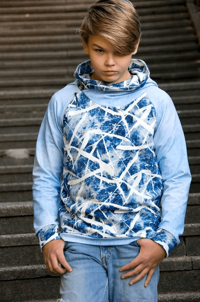 Raglan-Hoodie Kaja/Kajo Kids Gr. 80-170 - Sewando