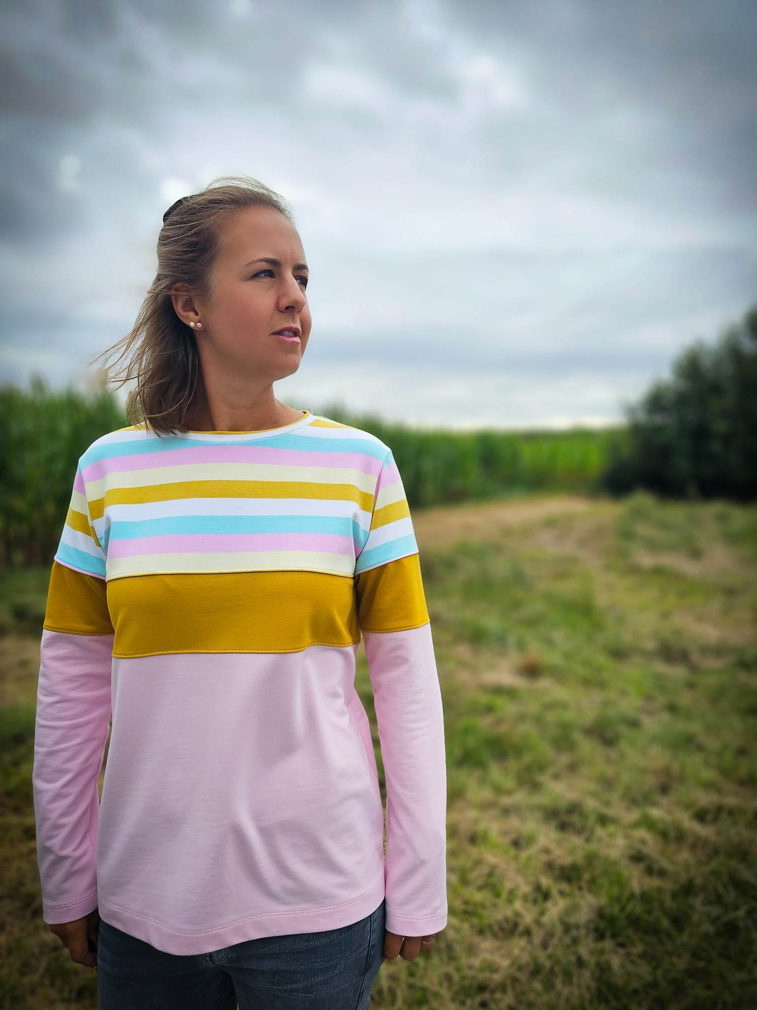 Schnittmuster Colorblocking Hoodie ENINGEN Gr. 34-56 : - Sewando