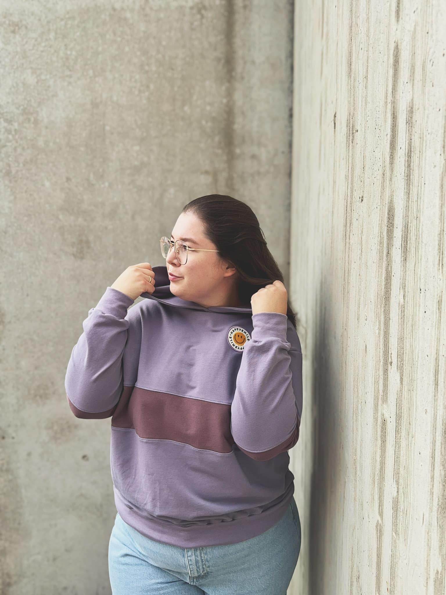 Schnittmuster Colorblocking Hoodie ENINGEN Gr. 34-56 : - Sewando