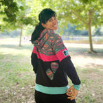 Schnittmuster Colorblocking Hoodie ENINGEN Gr. 34-56 : - Sewando