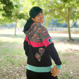 Schnittmuster Colorblocking Hoodie ENINGEN Gr. 34-56 : - Sewando