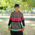 Schnittmuster Colorblocking Hoodie ENINGEN Gr. 34-56 : - Sewando