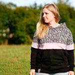 Schnittmuster Colorblocking Hoodie ENINGEN Gr. 34-56 : - Sewando