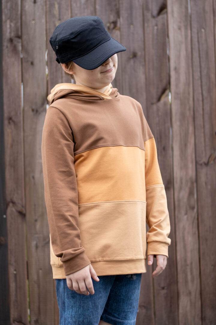 SORGLOS-SYSTEM Basicline Hoodie 135-170cm KG Kapuzenshirt DIN A4 BESONDERES PASSFORMSYSTEM - Sewando