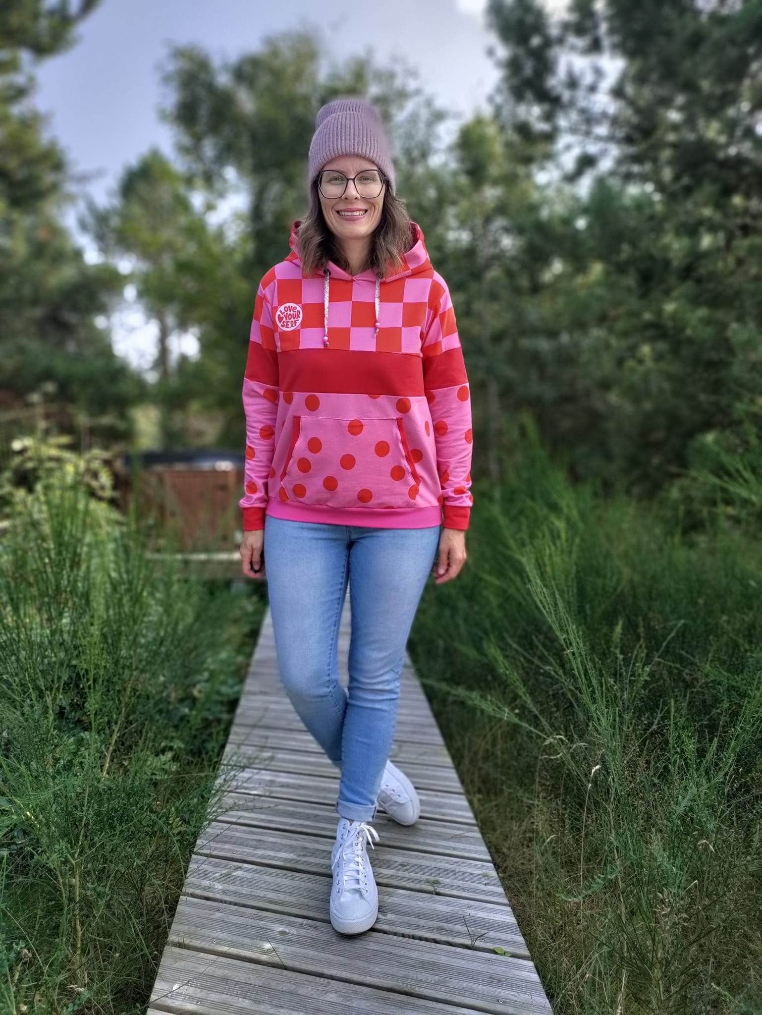 Schnittmuster Colorblocking Hoodie ENINGEN Gr. 34-56 : - Sewando