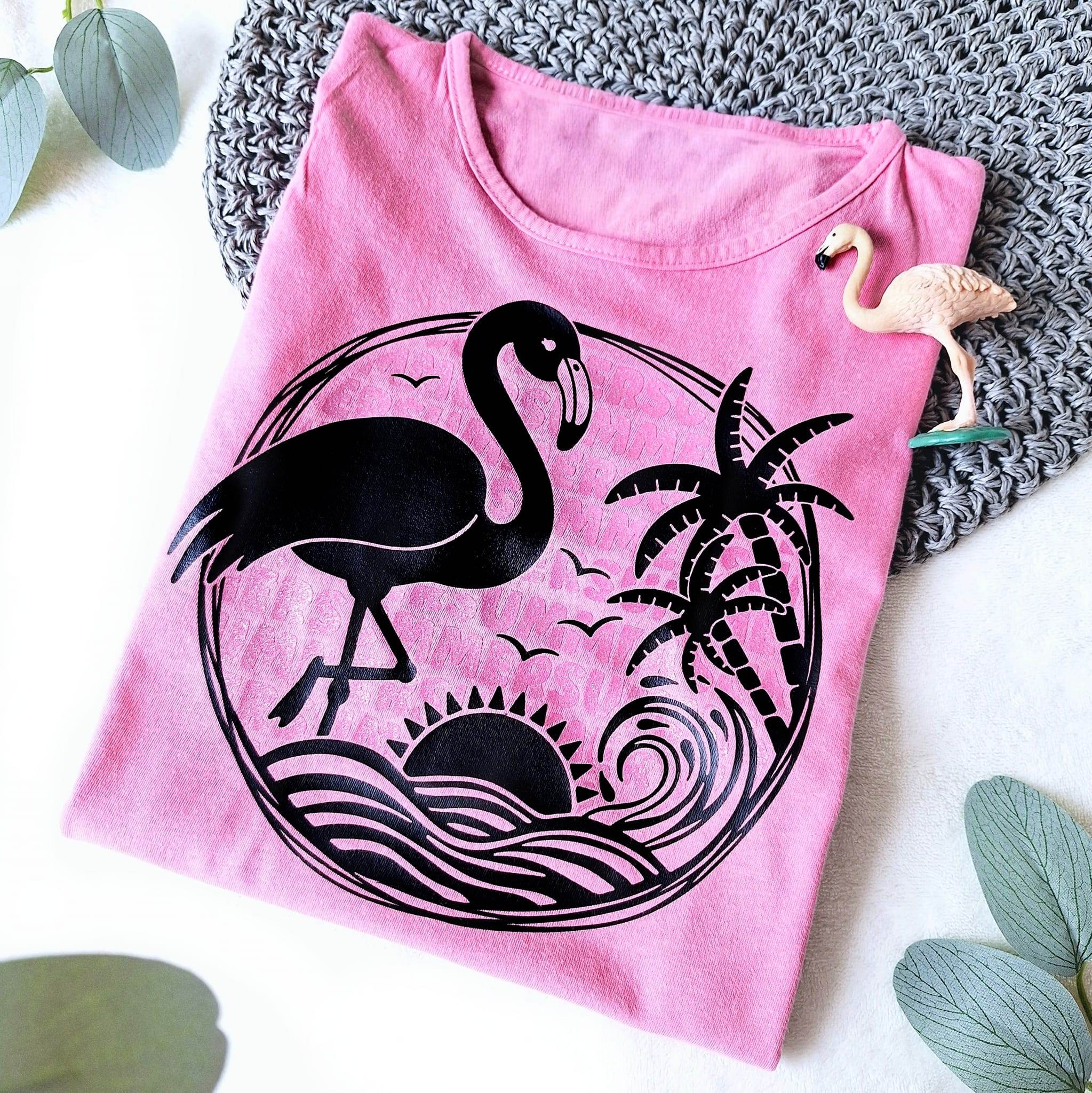 Plotterdatei Flamingo Love - Sewando